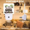 FOISIIAEA Cute Panda Eating bamboos Night Light, Plug-in Nightlight with