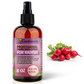 𝐒𝐔𝐏𝐄𝐑𝐈𝐎𝐑 Liquid Silica Boost Fertilizer and Supplement Spray for Radish Plants – Pre-Mixed, Ready-to-Use Liquid Silicon Plant Superfood Mist for Indoor & Outdoor Plants – 8oz
