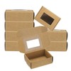 PATIKIL 3.3"x2.4"x1.2" Paper Soap Box with Window, 40 Pack Homemade