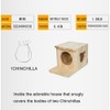 Chinchilla House Pet House Chinchilla Hideout Rabbit House Natural Wooden