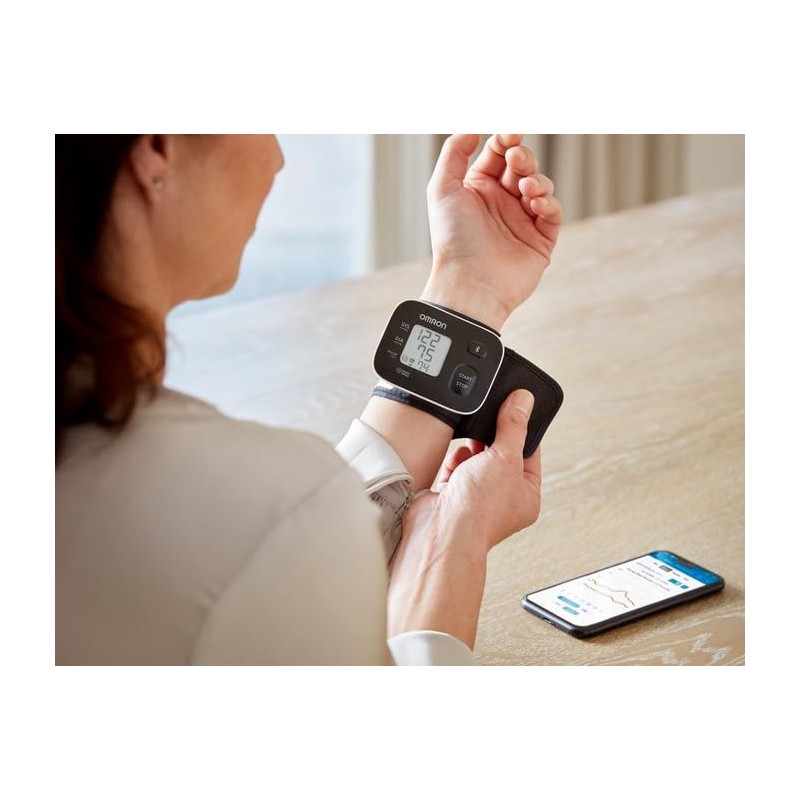 OMRON RS3 Baumanómetro de Muñeca, Bluetooth y App OMRON Connect