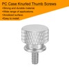 sourcing map 12pcs UNC6-32x6.5mm Knurled Thumb Screw Computer Case Threaded