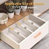 JONYJ Expandable Drawer Organizers Dividers 4 Pack Adjustable Bedroom Closet
