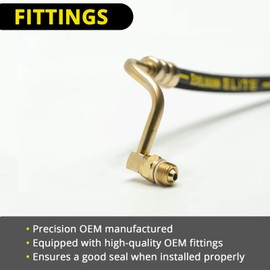 Edelmann Elite 92095E Power Steering Pressure Hose - Car Accessories and Equipment, For Various 2010-01 Chev. Silverado, GMC Sierra, 07-03 Hummer H2, 06-05 Cad. Avalanche; W/Hydroboost Vehicles