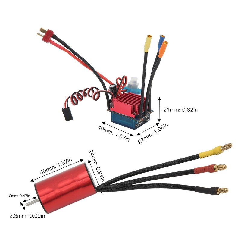 S2440 4000KV Brushless Motor Combo 35A ESC Programming Card Upgrade