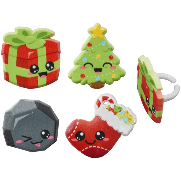 Christmas Cuties - Anillos para cupcakes - 24 piezas
