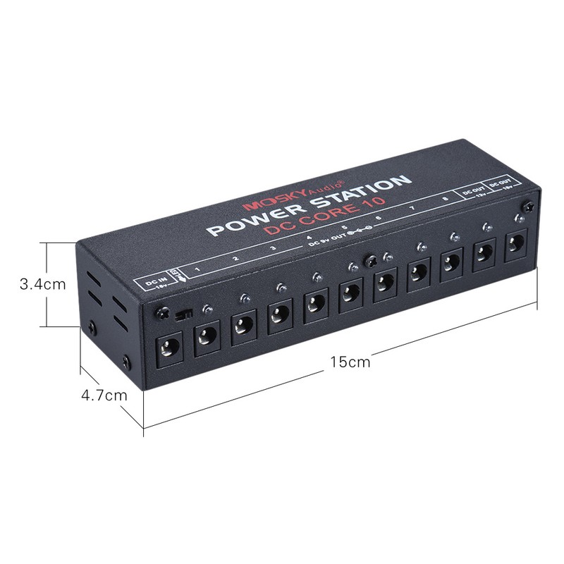 Mini Power Supply Station 10 Isolated DC Outputs for 9V