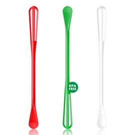 OYV Christmas Colors Mini Whisk Set, 8.5 in Mini Whisks for Cooking, 3 Pieces Small Wisk For Whisking, Beating, Blending Ingredients, Mixing Sauces, BPA Free Tiny Whisk