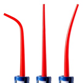 ANZHUO 3 PACK Caulking Nozzle Extension caulk tube adapters Used for sealing seams installing glass doors and windows tiles kitchenware advertisements(3 pieces-1, one straight two bend)