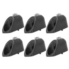 Electric Headless Guitar Lock Nut, Zinc Alloy String Lock Replacement with Mounting Screws for Electric Guitar Bridge Parts (BLACK)