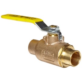 Apollo 70-200 Series Bronze Ball Valve, Two Piece, Inline, Lever, 1/2" Solder End