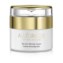 Allegresse 24 Karat Skincare Bio Anti Wrinkle Face Cream | Formulated with Natural Oils, Honey, Extracts, Vitamin E and Citrustem | Best Suitable for Anti-aging Needs | 1.7 Oz