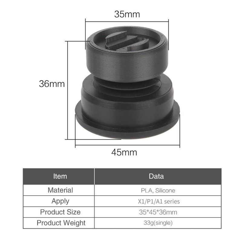 5 Pack Anti Vibration Feet for Bambu Lab X1 X1C
