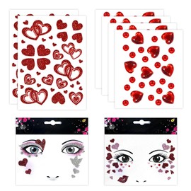 8 Face Stickers, Glitter Stickers, Rhinestone Stickers, Party Decoration Face Stickers, Stage Dress-Up Face Stickers