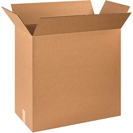 Aviditi Corrugated Cardboard Shipping and Mailing Boxes, 24" L x 12" W x 24" H, Brown/Kraft, Easy-to-Assemble, Great for Small Businesses (Pack of 10)