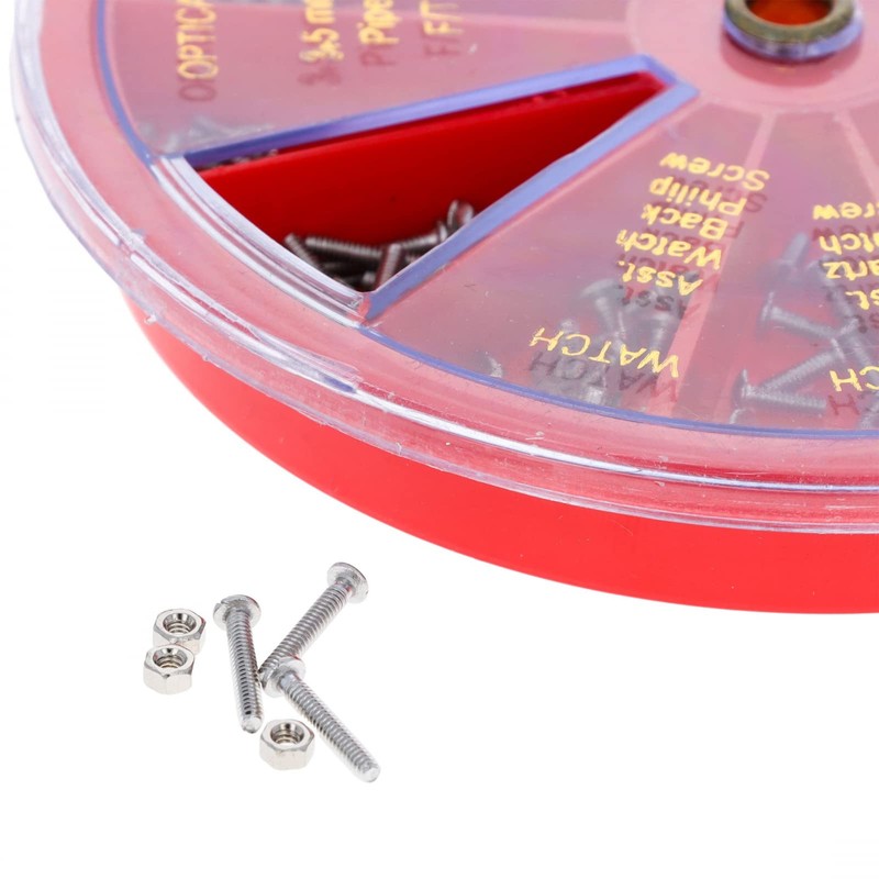 250pc Eyeglass & Watch Pipe Screw Repair Kit