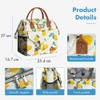 Lekesky Women's Cooler Bag, Insulated Lunch Bag, Leak-Proof Wide Open