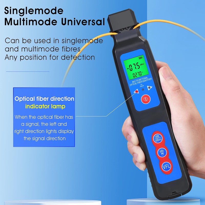 BAOSHLA 40A Fiber Optic identifier OFI 3-in-1 Function 800-1700 with