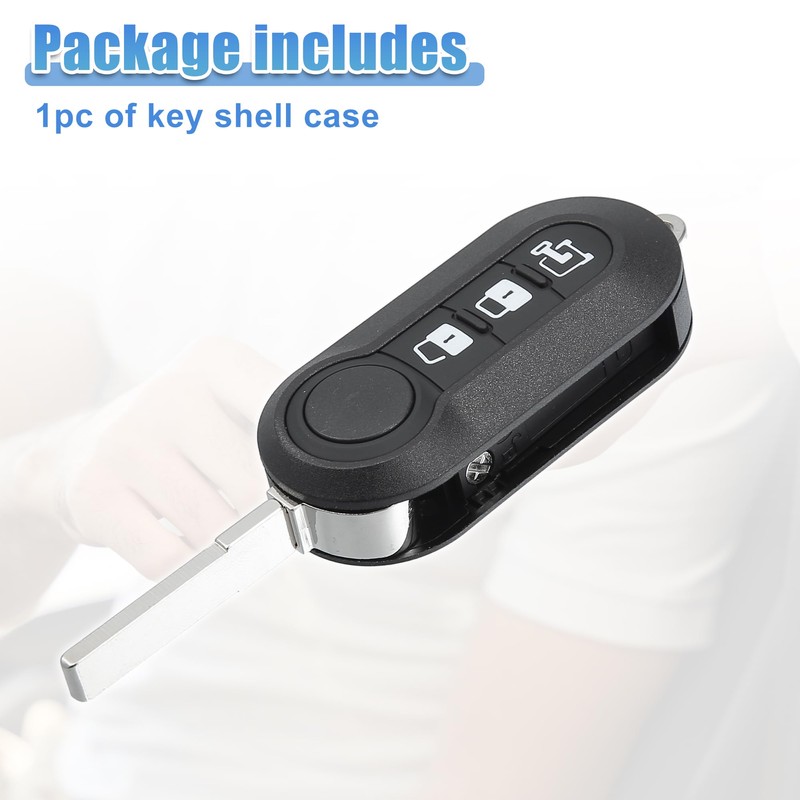 QUARKZMAN 1 x 3 button key fob housing for Ram