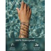 HEVOCY 3-Piece Silver Bracelet Set for Men, Thin Stainless Steel
