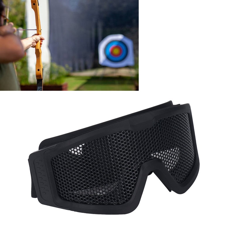 Safety Goggles Breathable Shock Resistant Iron Mesh Patterned Wind Sand