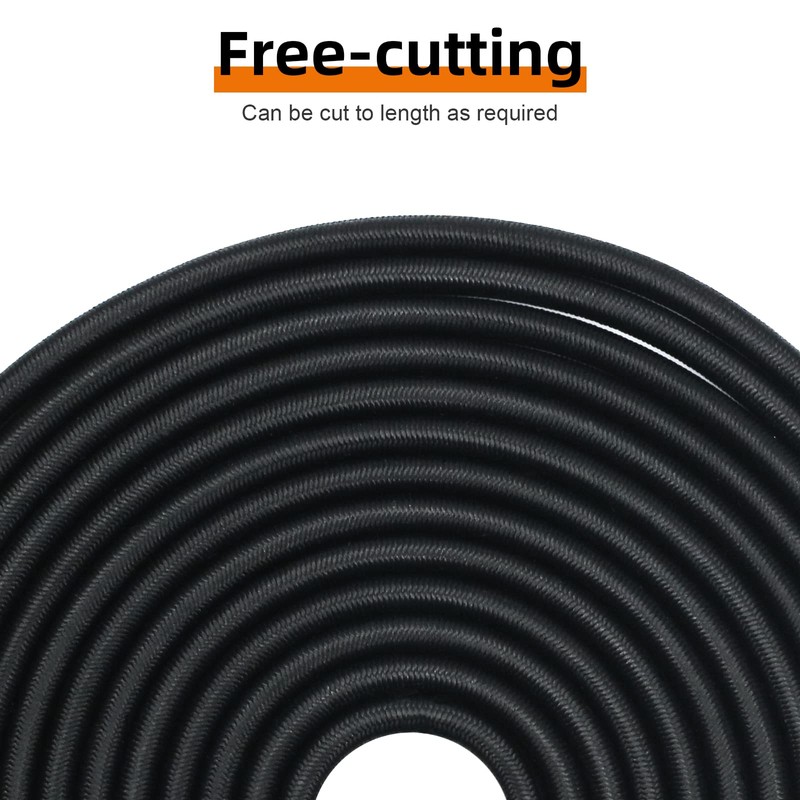 10M Elastic Cord, 1/5" Thick Shock Cord Heavy Duty 32Ft