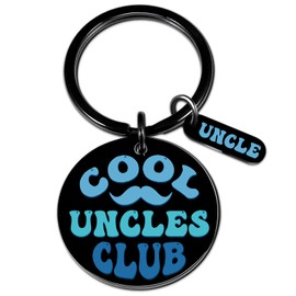 QUIHUD Uncle Keychain Uncle Gifts For Men Christmas Birthday Gifts For Uncle From Niece Nephew Best Uncle Ever Keychain For Uncles