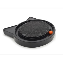 FURACÃOPET Cat Toy with Scratcher Pad and Rolling Ball – Oval Track for Independent Play and Instinct Stimulation (Black)