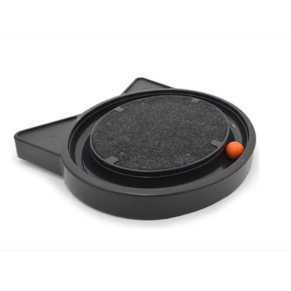 FURACÃOPET Cat Toy with Scratcher Pad and Rolling Ball –