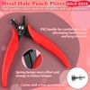 GOLD DEER 1.8mm Short-Jaw Metal Hole-Punch Pliers Small Round Hole
