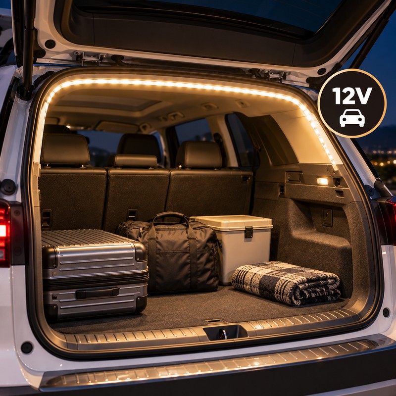 Car Trunk LED Light Strip for Interior Lighting – Flexible