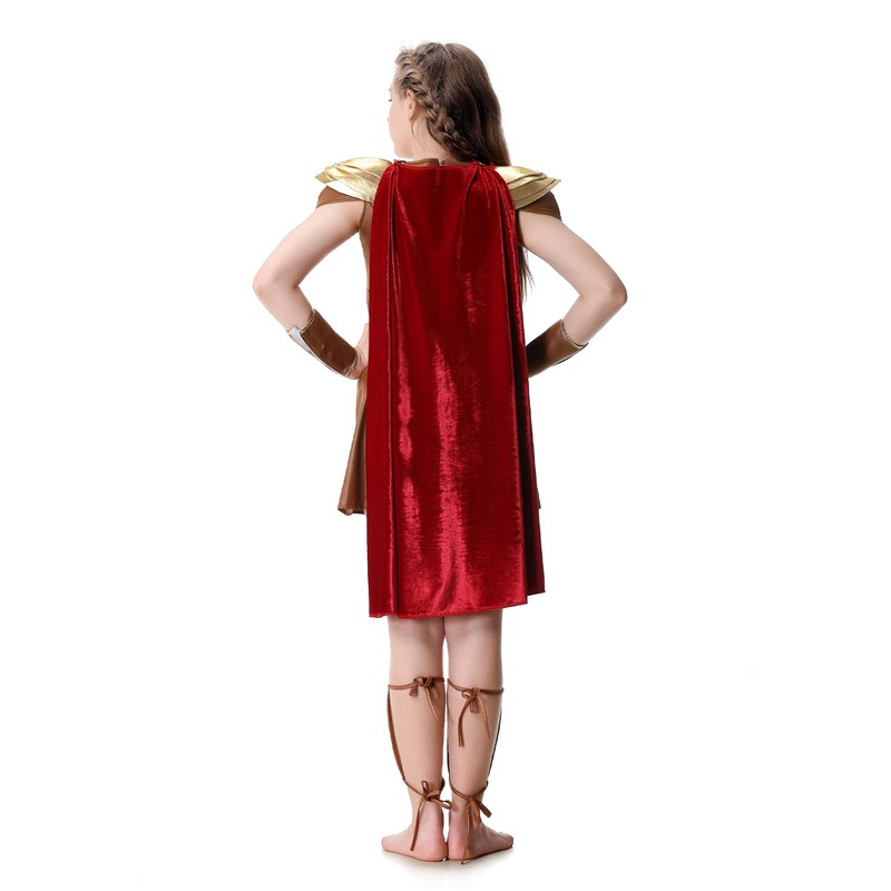 maxToonrain Girls Roman Soldier Costume Kids Warrior Gladiator Outfits for