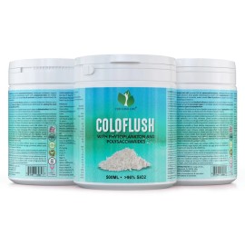 COLOFLUSH Intestinal Cleanse – Gentle Mechanical Cleaning with Polysaccharides, Prebiotics & Natural Fiber – Supports Digestive Health, Detox & Regularity – Non-Stimulant Formula