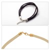 sourcing map Set of 20 6 mm Leather Cord End