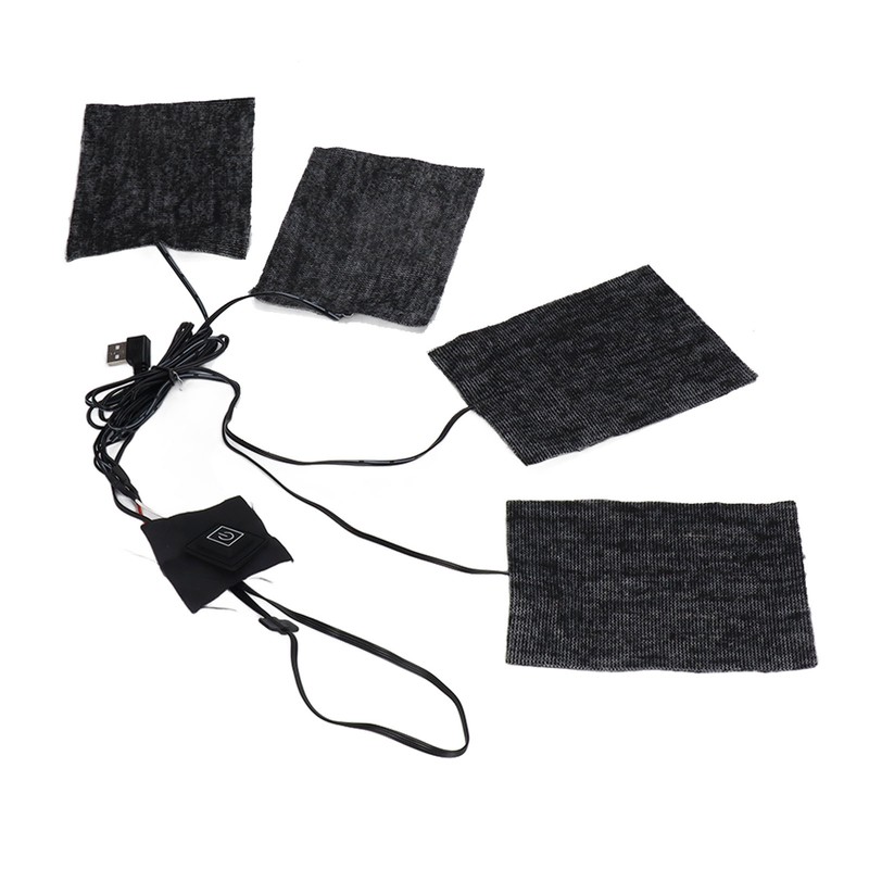 Clothing Electric Heating Pads Winter Camping Adjustable 3 Level Carbon