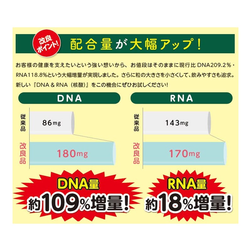 インシップ DNA&RNA（核酸） 300mg×60粒 30日分