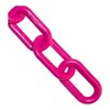 Mr. Chain Heavy-Duty Plastic Barrier Chain, Safety Pink, 2-Inch Link