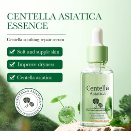 Centella Asiatica Beruhigendes Serum & Feuchtigkeitscreme Duo, Intensiv Regenerierend Für Empfindliche Haut, Reduziert Rötungen, Stärkt Hautbarriere, Für Tägliche Beruhigende Hautpflege