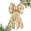 Habbiful Large Christmas Bow for Wreath, Christmas Wreath Bows for