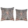 Artgalla Honeysuckle William Morris Art Nouveau Pattern Throw Pillow, 18x18,