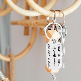 Girlfriend Boyfriend Christmas Gifts for Husband Wife Him I Love You Gifts for Her Boyfriend Husband Keychain Gifts for Fiancee Fiance Birthday Engagement Gifts for Couples Mrs Mr Keyring Gift for Bf