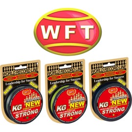 WFT KG Strong 300 m 0.18 mm 22 kg, Braided Line, Sea Line, Fishing Line, Colour: Green