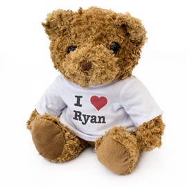 NEW - I LOVE RYAN - Teddy Bear - Cute And Cuddly - Gift Present Birthday Xmas Valentine