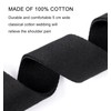 Wepop Guitar Strap Black Cotton Adjustable 5 cm Bass Electric