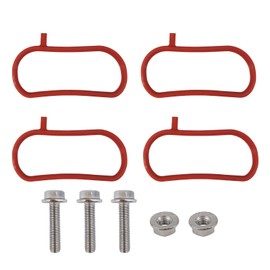 Intake Manifold Gasket (4Pcs) Fit for 2016-2022 Honda Civic 2017-2022 CR-V 2018-2022 Accord 1.5L Replace 171055AA004 17105-5AA-004 w/Screw Nut