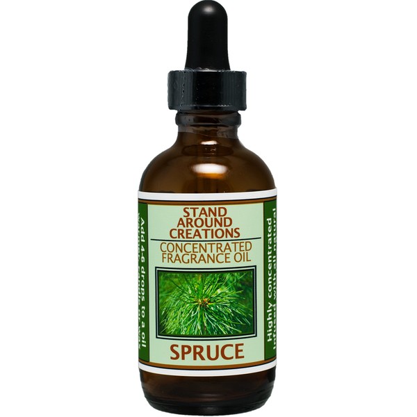 Concentrated Fragrance Oil - Spruce: More Complex Than a Typical Frasier or Douglas Fir. Capture The Spirit of The Holidays. Made w/ Natural Essential Oils.(2 fl.oz.)