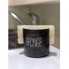 Mud Pie Kitchen Dish Bistro Sponge Holder Caddy, Black
