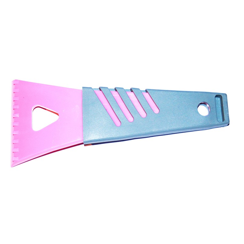 Set of 2 ice scrapers, assorted colours, handy with soft