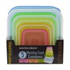 Nicole Home Collection Square Nestable Food Containers with Lids |