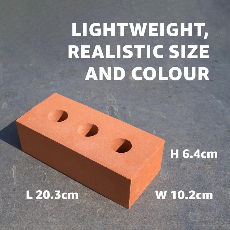 Bluecaps 2-Piece Foam Builder's Brick Set For Kids - Build